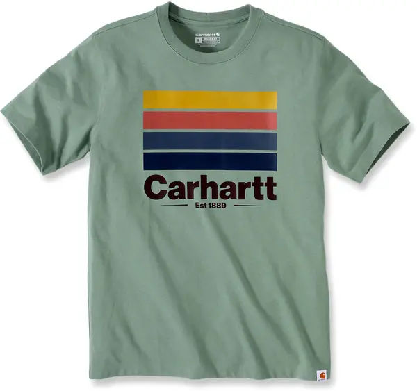 Carhartt Relaxed Fit Heavyweight Line Graphic T-Shirt, green, Size S