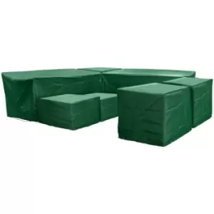 Malta 9 Seat Furniture Set Cover in Green