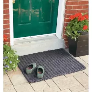 Esselle Didsbury Grey Braided Doormat 55 x 100cm