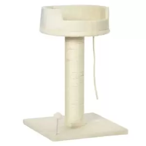 PawHut 83cm Indoor Cat Tree - Cream