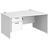 Dams International Wave Desk MP14WRP2WH 1,400 x 725 x 800 - 990 mm