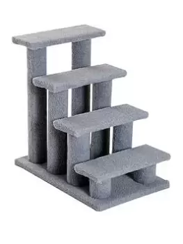 Pawhut Pet Stairs 4 Steps 63.5X43X60Cm