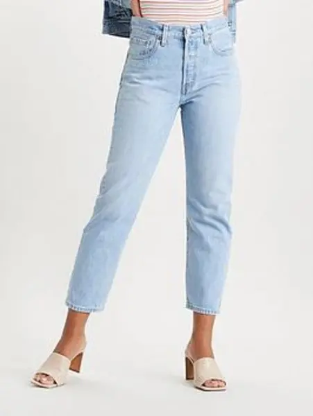 Levis 501 Cropped Jeans - Size 28 L32