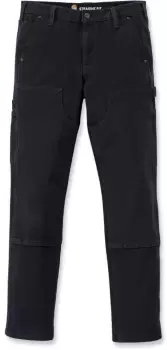 Carhartt Rugged Flex Stretch Twill Double Front Ladies Pants, black, Size 43 for Women, black, Size 43 for Women