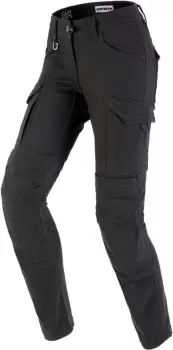 Spidi Pathfinder Cargo Ladies Motorcycle Textile Pants, black-grey, Size 34 for Women, black-grey, Size 34 for Women