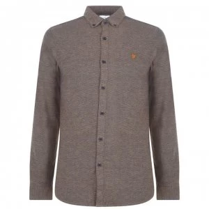 Farah Vintage Long Sleeve Kreo Shirt - Truffle 230