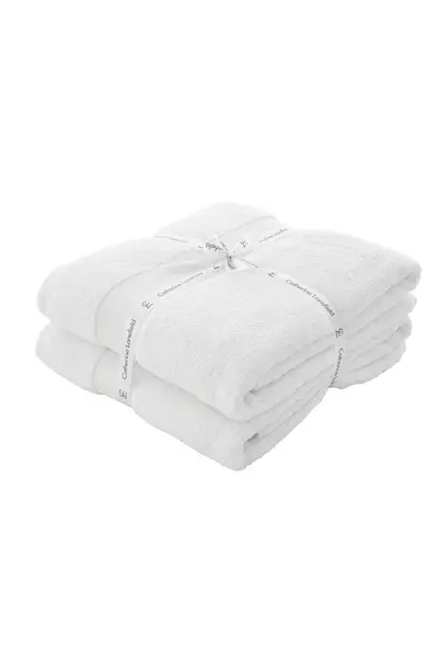 Catherine Lansfield Anti Bacterial' Cotton Towels (Pair) White