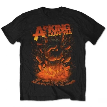 Asking Alexandria - Metal Hand Unisex Small T-Shirt - Black