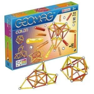 Color Classics 64 Pieces Geomag Construction Set