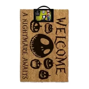 Nightmare before Christmas Doormat A Nightmare Awaits 40 x 60 cm