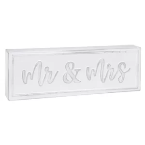 Homestyle Standing Metal Plaque Mr & Mrs