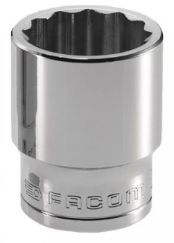 Facom 1/2" Drive Hexagon Socket Metric 1/2" 9mm