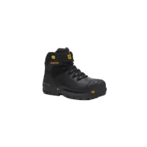 Caterpillar Mens Excavator Grain Leather Safety Boots (8 UK) (Black)