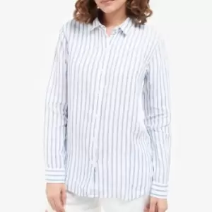 Barbour Marine Striped Linen Shirt - UK 16