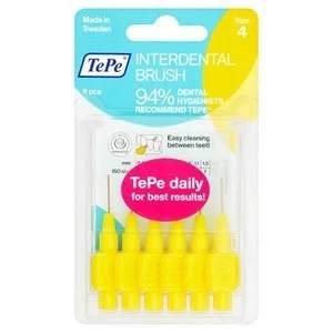 TePe 0.7mm Yellow Interdental Brush 6Pcs