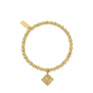 Gold Didi Sparkle Lion Head Bracelet GBDS3089