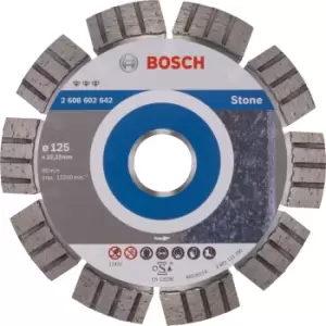 Bosch 2608602642 125x22.23mm DIAMOND DISC BEST STONE HPP