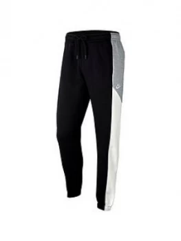 Nike Colourblock Fleece Pants - Black