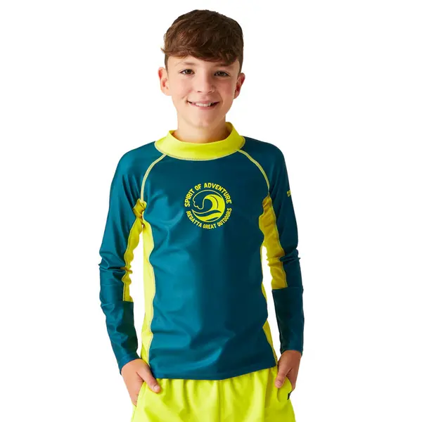 Regatta Boys Hoku II UPF 50 Rash Vest Top 14-15 Years - Chest 86-89cm (Height 164-170cm)