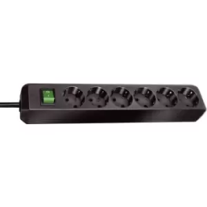 Brennenstuhl 1159500400 Power strip (+ switch) 6x Black PG connector