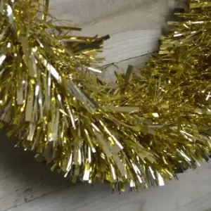 Festive - 10m x 15cm Luxury Chunky Cut Tinsel Garland Christmas Tree Decoration - Gold