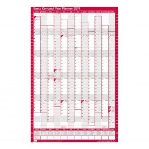 Sasco 2019 Unmounted Compact Year Planner Portrait 2401936