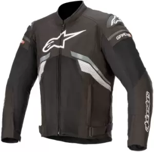 Alpinestars T-GP Plus V3 Air Motorcycle Textile Jacket, black-grey-white, Size L, black-grey-white, Size L