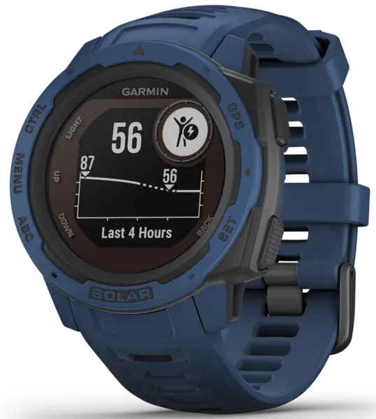 Garmin Watch Instinct Solar Tidal Blue - Black GMN-252