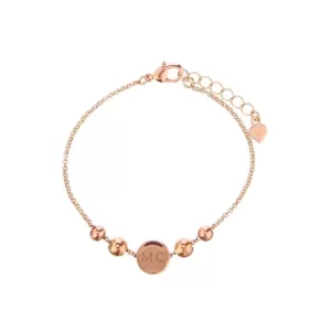 Personalised Rose Gold Initials Disc Bracelet