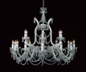 Maria Therese 19 Light Strass Crystal Multi Arm Chandelier