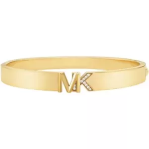 Michael Kors Ladies Michael Kors Gold MK Logo Bangle MKJ7966710 - Gold