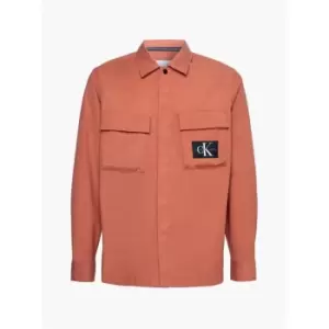 Calvin Klein Jeans Utility Cargo Overshirt - Orange