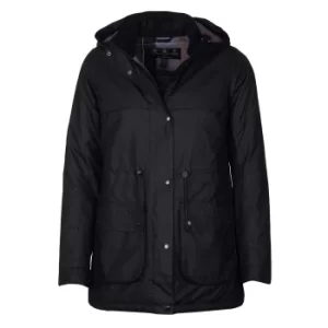 Barbour Womens Cassley Wax Jacket Black/Modern 8