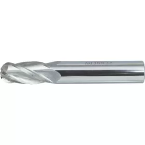 Kennedy 3.00MM Carbide 4 Flute Plain Shank Long Series Ball Nosed End Mill