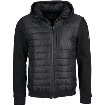 Barbour International Baffle Zip Through Hoodie - Black