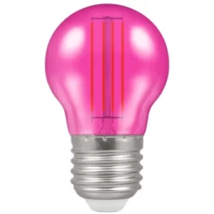 Crompton LED Filament Round 4.5W Pink ES-E27