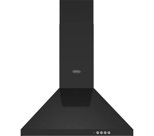 Belling BEL CHIM 603PYR BLK Chimney Cooker Hood - Black