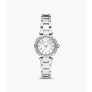 Michael Kors Womens Parker Three-Hand Stainless Steel Watch - Silver