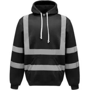 Mens Hi-Vis Hoodie (m) (Black) - Black - Yoko