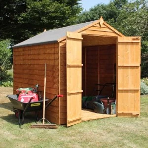 Mercia Overlap Apex Double Door Value Shed - 8' x 6'