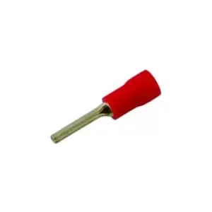 Pin Terminal 12mm Red Pk 100 Connect 30153