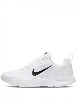 Nike Wearallday - White/Black, Size 4, Women