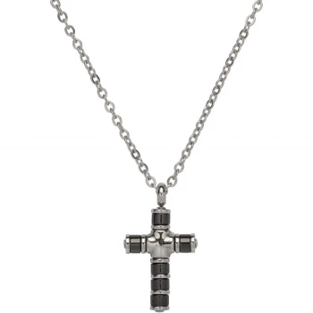 Unique & Co. Stainless Steel Pendant with Black IP Plating incl. Chain