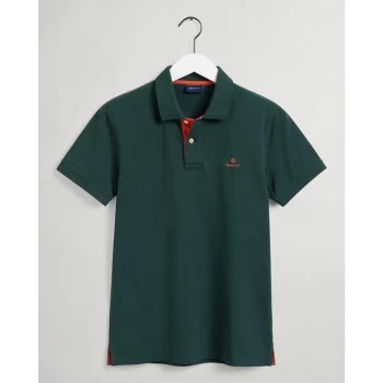 Gant Contrast Rugger Polo Shirt - Tartan 374