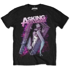 Asking Alexandria - Coffin Girl Unisex X-Large T-Shirt - Black