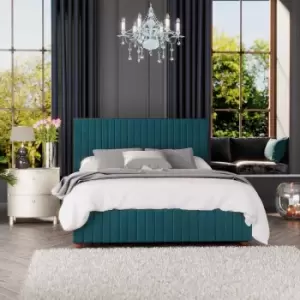 Laurence Llewelyn-Bowen Laurence Llewelyn Bowen Estella Ottoman Storage Bed Plush Velvet Emerald Double