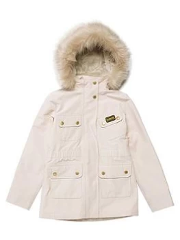 Barbour International Girls Wanneroo Jacket - Champagne, Champagne, Size 10-11 Years, Women