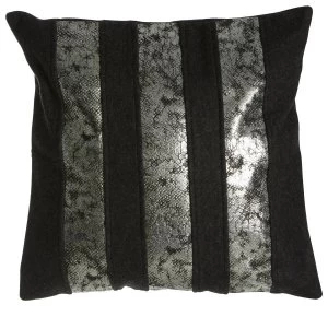 Premier Housewares Kensington Townhouse Snake Skin Felt Cushion - Black