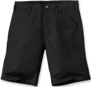 Carhartt Rugged Stretch Canvas Shorts, black, Size 28, black, Size 28