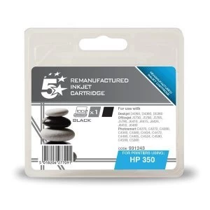 5 Star Office HP 350 Black Ink Cartridge